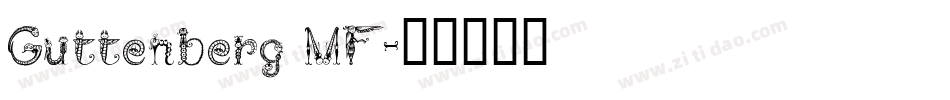 Guttenberg MF字体转换